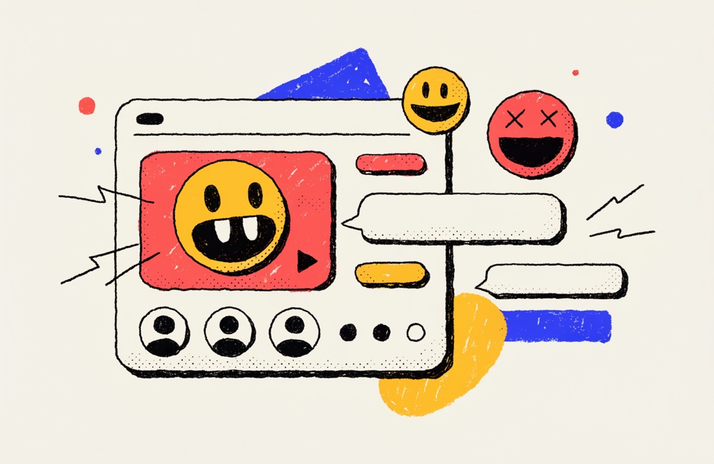 A reaction GIF playing inside a Slack and Discord message.